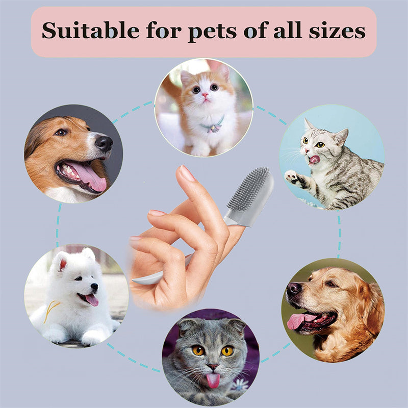 Soft Finger Toothbrush for Dogs – Reusable & Gentle Cleaning - Elibark Dog Supplies