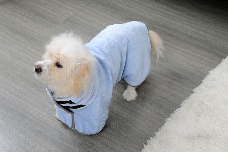 Microfiber Pet Drying Towel – Quick-Dry Bathrobe for Dogs - Elibark Dog Supplies