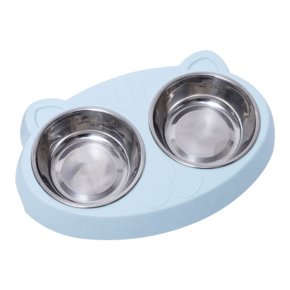 Non-Slip Raised Double Bowls for Dogs - Elibark Dog Supplies