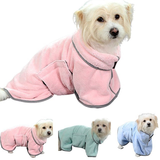 Microfiber Pet Drying Towel – Quick-Dry Bathrobe for Dogs - Elibark Dog Supplies