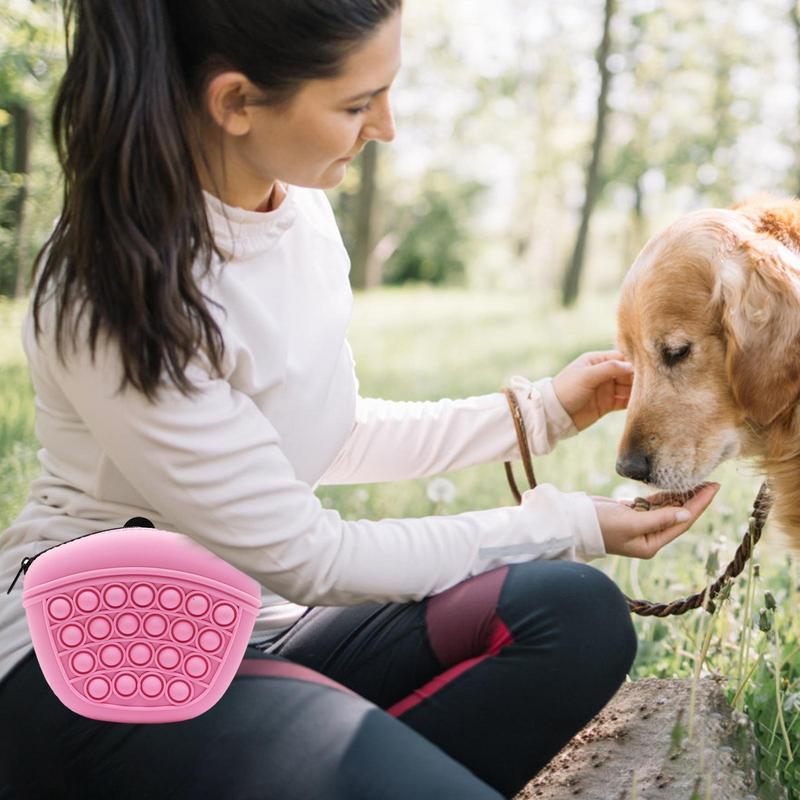 Soft Silicone Treat Pouch for Easy Pet Training - Elibark Dog Supplies