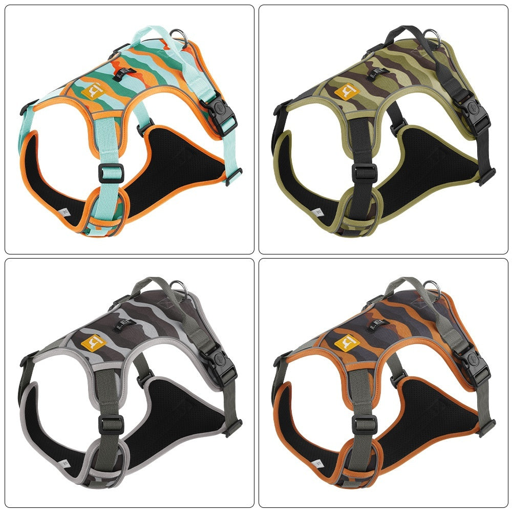 Reflective Dog Harness with Leash – Chest & Back Control - Elibark Dog Supplies