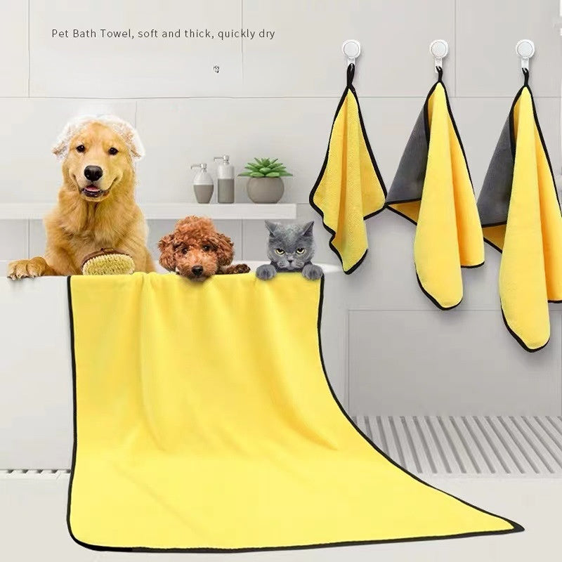 Super Absorbent Microfiber Dog Towel – Soft & Quick-Drying - Elibark Dog Supplies
