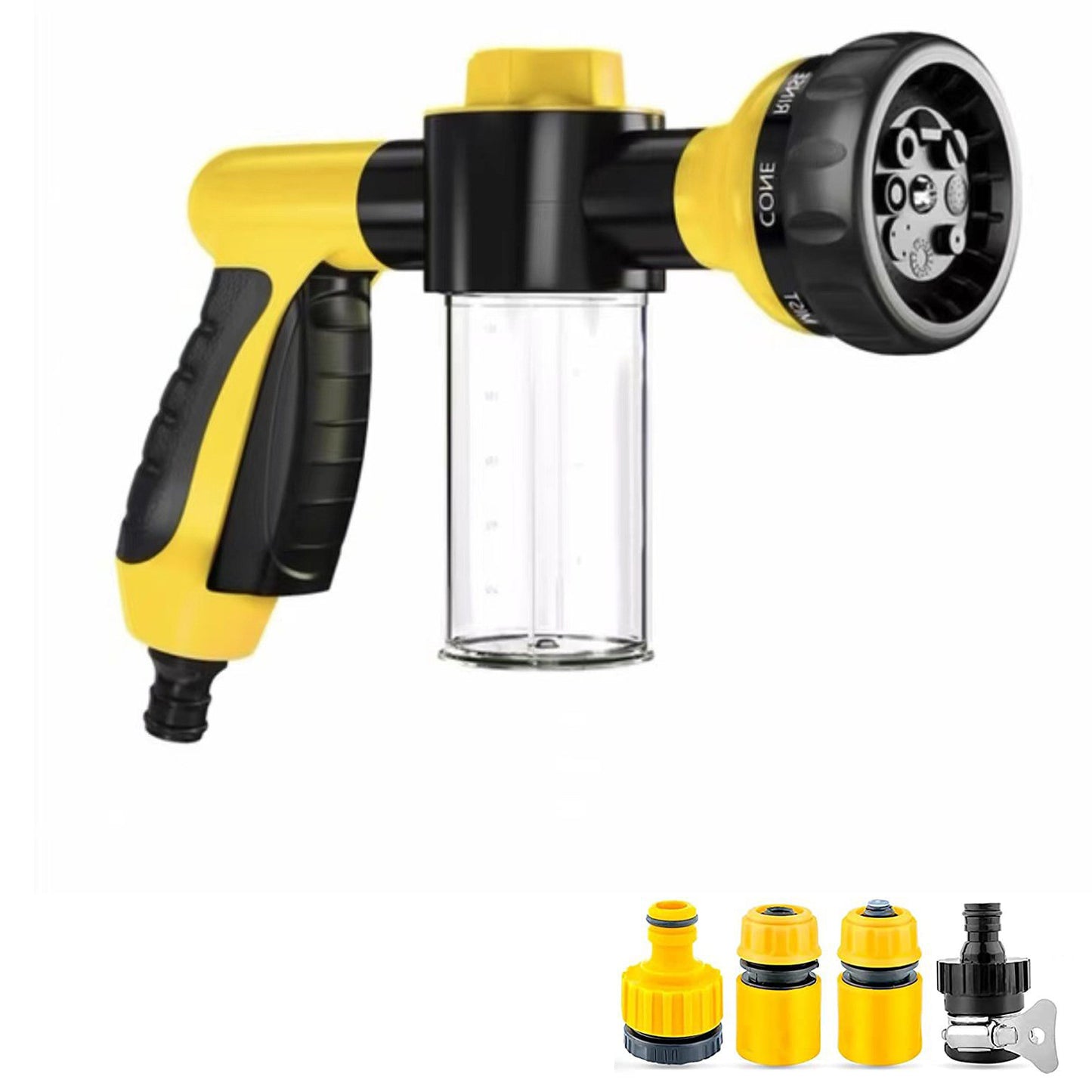 High-Pressure Dog Shower Sprayer & Grooming Brush - Elibark Dog Supplies
