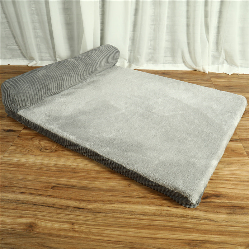 Corduroy Pet Sofa – Cozy Bed for Small to Large Pets - Elibark Dog Supplies