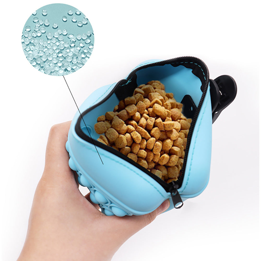 Soft Silicone Treat Pouch for Easy Pet Training - Elibark Dog Supplies