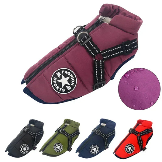 Incredibly Comfortable Dog Jacket with Harness - Elibark Dog Supplies