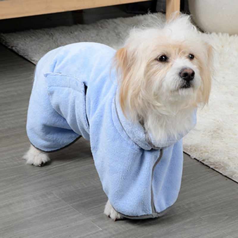 Microfiber Pet Drying Towel – Quick-Dry Bathrobe for Dogs - Elibark Dog Supplies