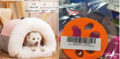 Cozy Portable Pet Nest – Warm Dog & Cat Bed for Winter - Elibark Dog Supplies