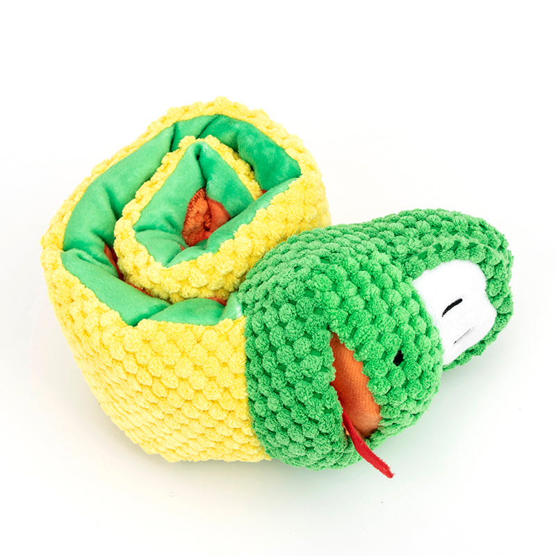 Snake Snuffle Dog Toy – Squeaky Puzzle & Treat Dispenser - Elibark Dog Supplies