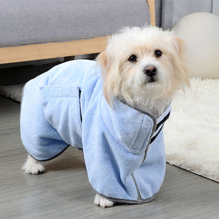 Microfiber Pet Drying Towel – Quick-Dry Bathrobe for Dogs - Elibark Dog Supplies