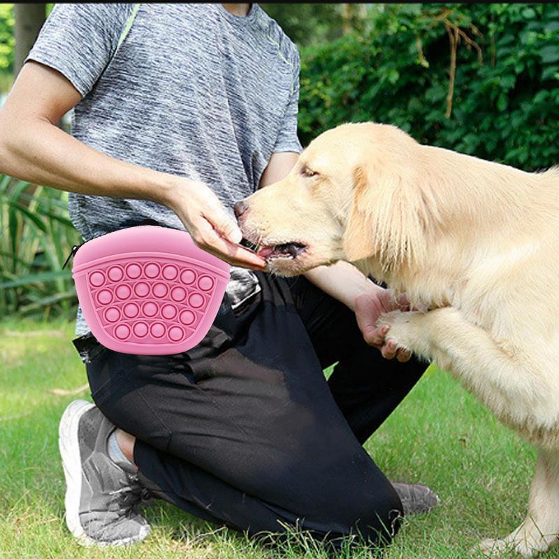Soft Silicone Treat Pouch for Easy Pet Training - Elibark Dog Supplies