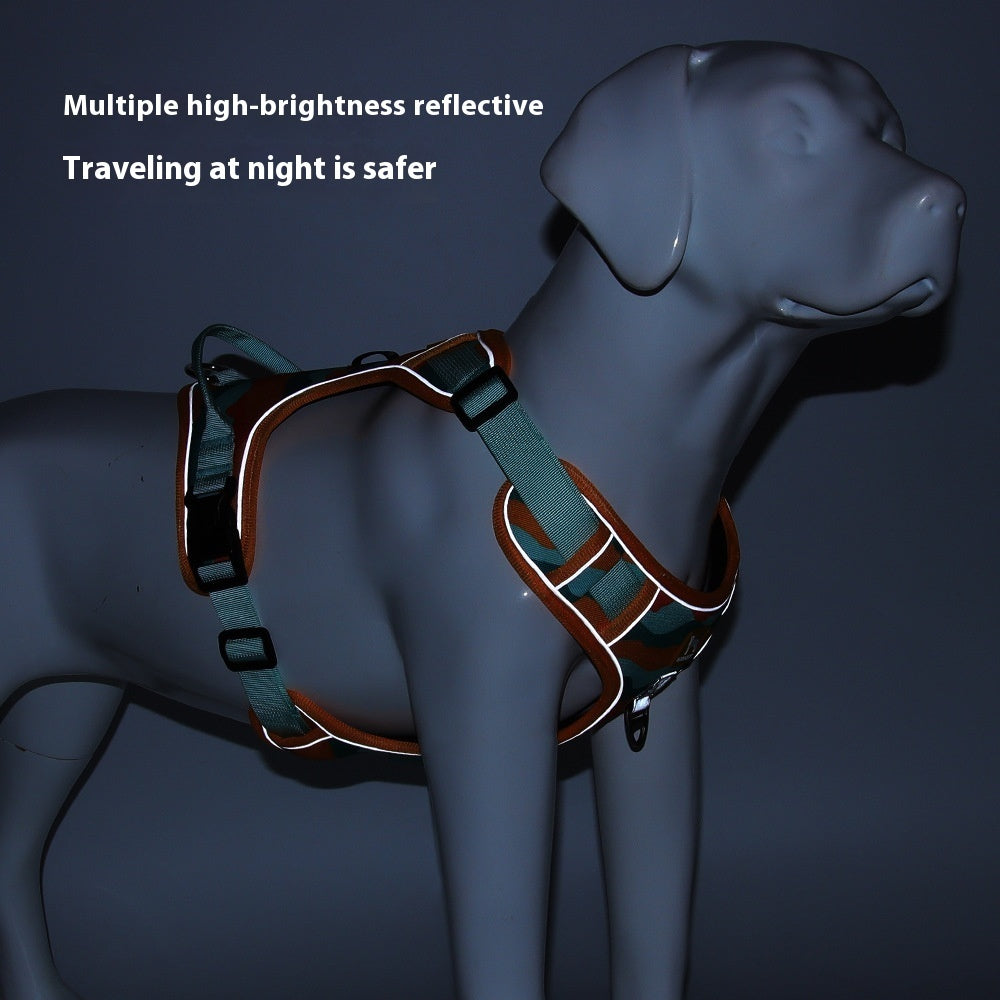 Reflective Dog Harness with Leash – Chest & Back Control - Elibark Dog Supplies
