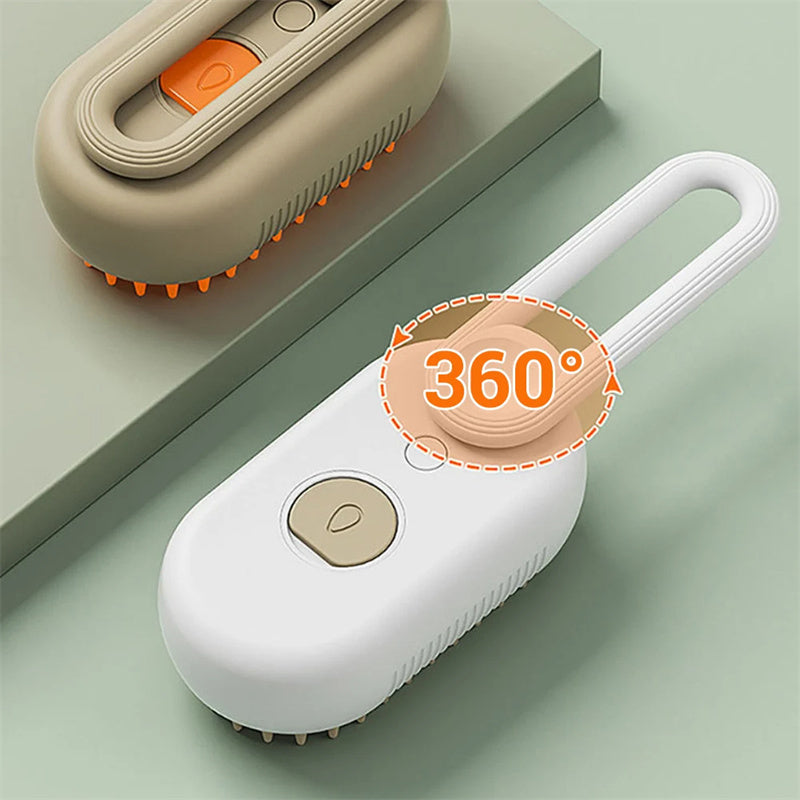 3-in-1 Steam Pet Brush – Groom, De-Shed & Massage - Elibark Dog Supplies