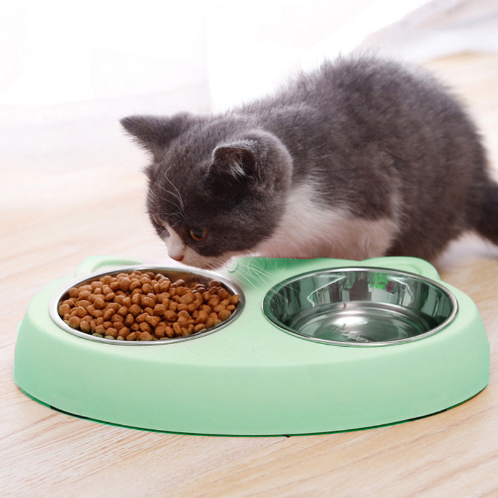 Non-Slip Raised Double Bowls for Dogs - Elibark Dog Supplies