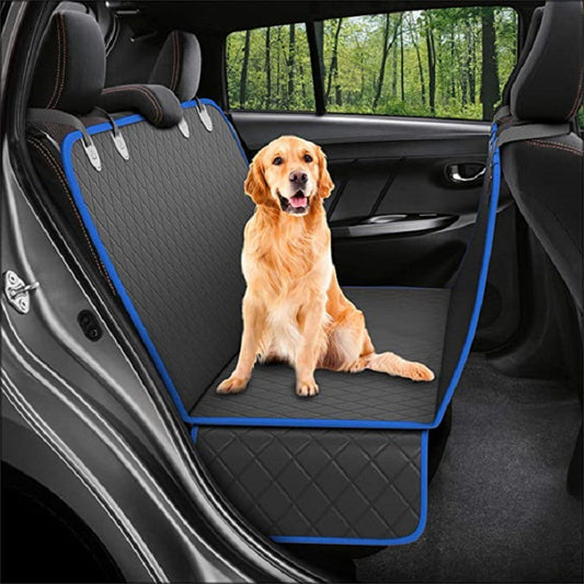Dog Car Seat Cover – Hammock Style with Mesh Window & Pockets - Elibark Dog Supplies
